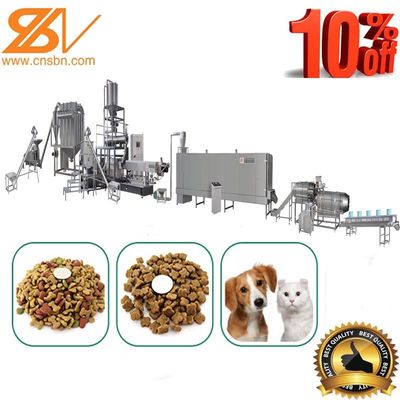 Het automatische Materiaal van Cat Dog Food Production Machine van de Huisdierensnack