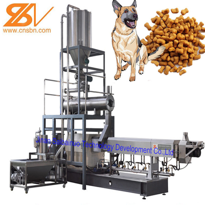 100-2000kg/Hr industriële Automatische Natte Droge Huisdierenhond Cat Food Extruder
