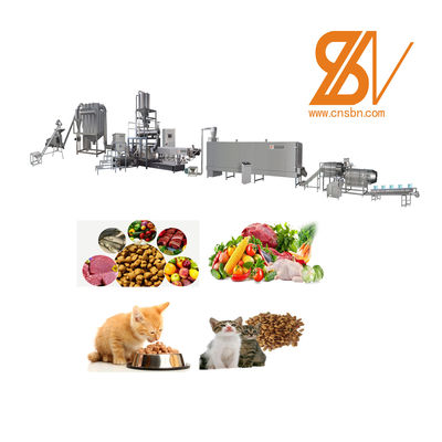 Droog 500-600 kg/h Extruder voor de verwerking van voedsel voor honden, katten en huisdieren