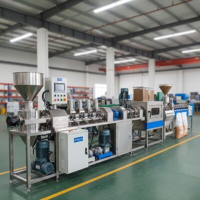 Productielijn voor hondenvoeding Huisdiervoedermachine met 1200 kg machinegewicht Delta elektrische onderdelen en 100 tot 1500 kg capaciteit per uur