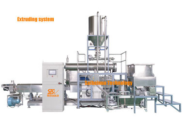 Siemens Motor Twin Screw Pet Food Extruder Verwerkingslijn Voor Productie