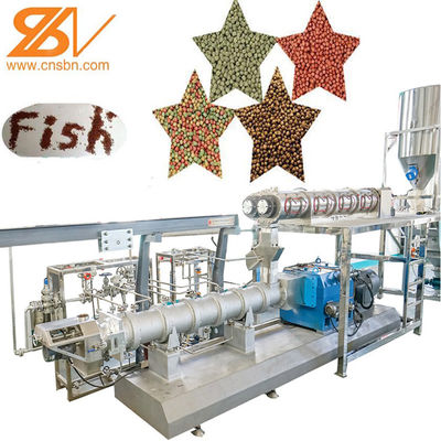 200-260kg/h de dubbele van de Extruder Drijvende Vissen van het Schroefvoedsel Machine van de het Voerproductielijn