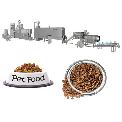 Grote uitslag Twin Screw Dog Food Manufacturing Equipment Aanpassen van de snelheid
