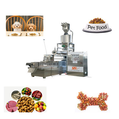 Volledig automatische extruder voor huisdierenvoeding Hond kat vis voedselmachine met CE-certificaat productielijn