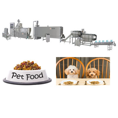 Ss 304 Dual Screw Pet Food Processing Line Automatisch