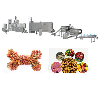 Siemens Motor Twin Screw Pet Food Extruder Verwerkingslijn Voor Productie