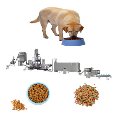 Volledig automatische hogesnelheidsverwerkingsmachine voor het maken van voedingspellets voor honden met een Siemens-motor