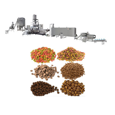 Twin Screw Extruder Automatic Pet Food Productie Lijn
