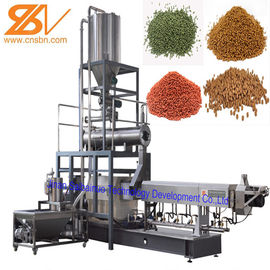 Twin Screw Extruder Floating And Sinking Fish Feed Making Machine