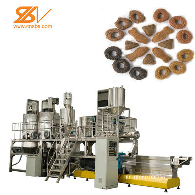Dubbele Schroef Hondenvoer Pellets Machine Extruder 150-5000 Kg/u Capaciteit