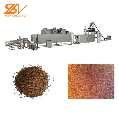 Automatische machine voor de verwerking van zwevende visvoederpellets