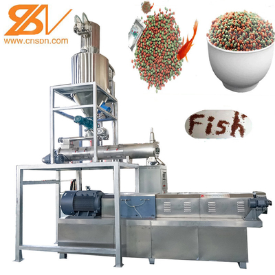 Floating Fish Feed Manufacturing Machinery Lijn voor de verwerking van visvoeders