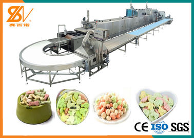 100-1000 kg/u Zachte van de de Extrudermachine van het KoekjesVoedsel voor huisdieren van de de Verwerkingsmachine de Ovenplc Elektrische Controle