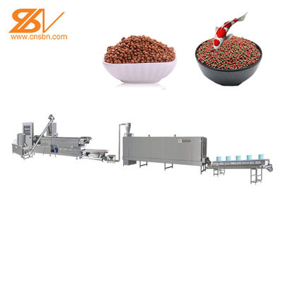 Volledige Automatische Drijvende de Korrelproductielijn 100-160kg/h van het Vissenvoer