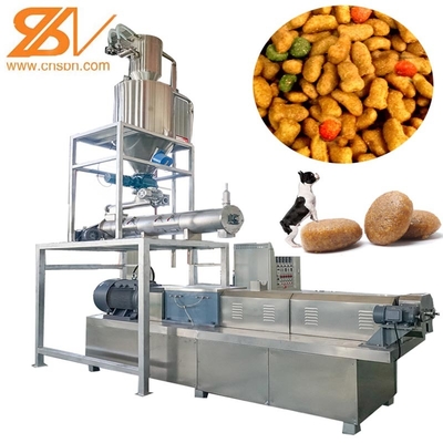 Natte het Huisdierenhond Cat Food Processing Plant van Exruder van de Pufffed Tweelingschroef